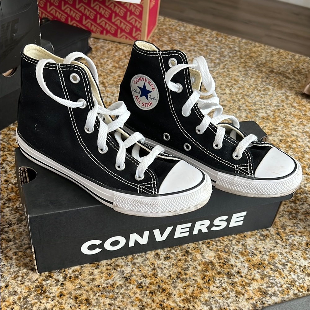 Converse Black and White High-Top Sneakers